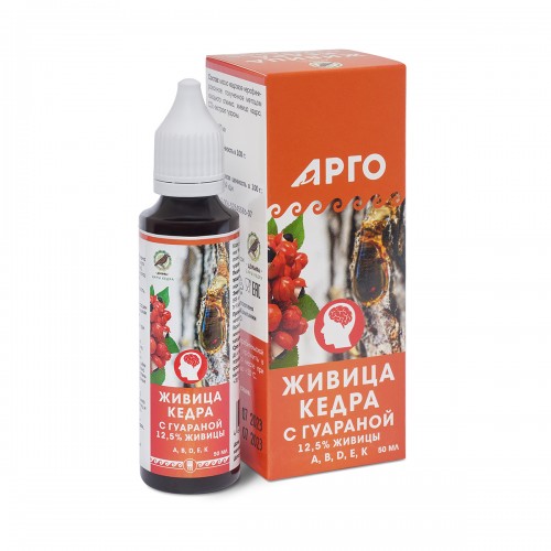 Живица кедра 12,5% с гуараной